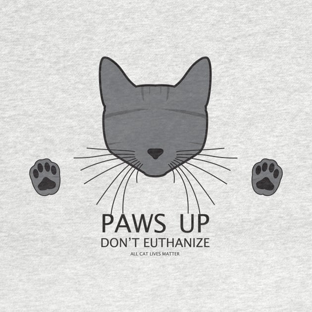 Paws Up (Grey Tabby) by PoliticalShirtire